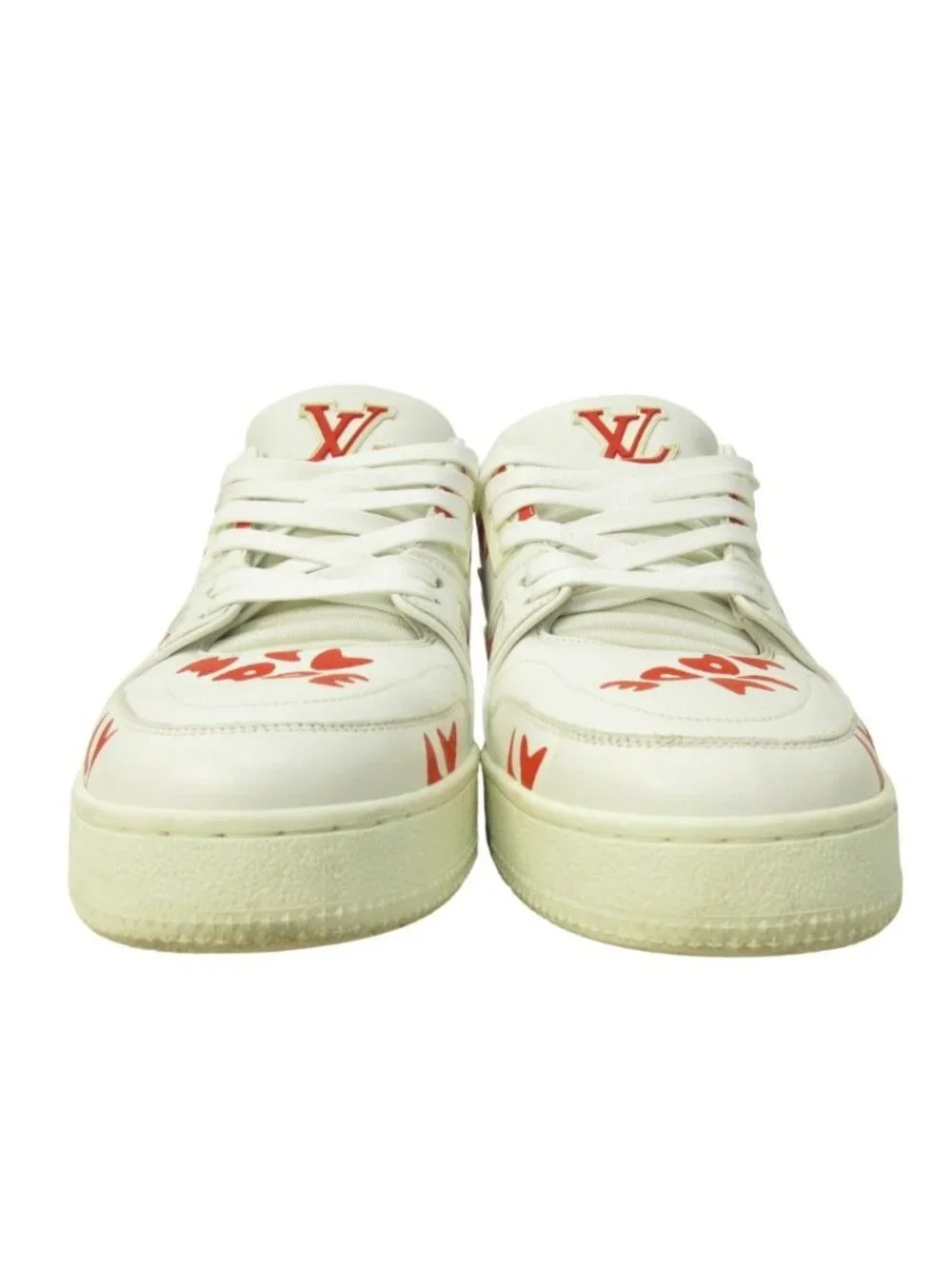 ★SOLD★ Louis Vuitton Nigo LV Trainer Line Sneakers Shoes Low Cut All Over - Picture 6 of 9